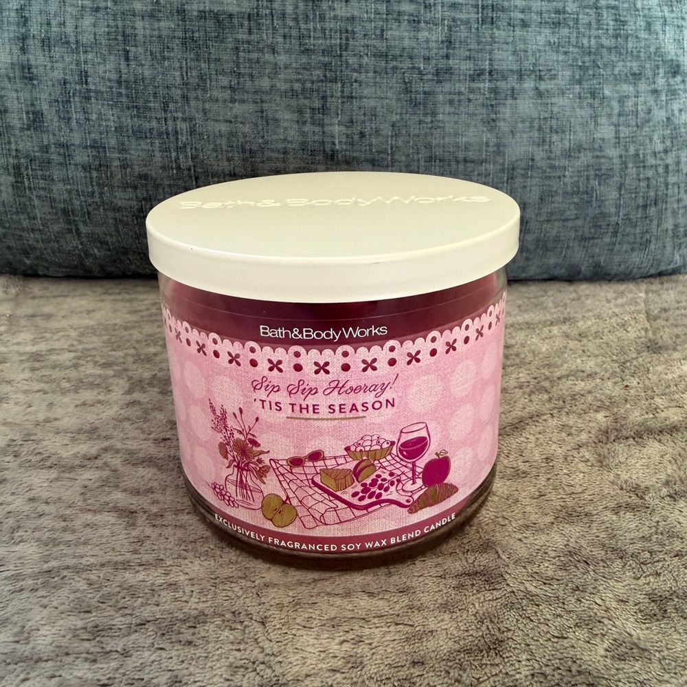 Tis The Season Bath and Body Works 3 Wick Candle